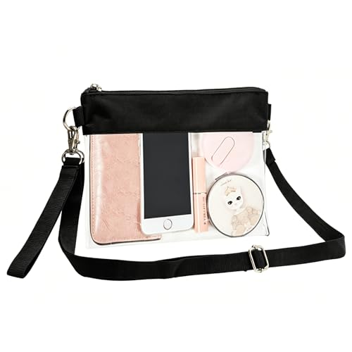 Image of gdbis Clear Crossbody Bag, Stadium Approved Clear Purse Bag for Concerts Sports Events