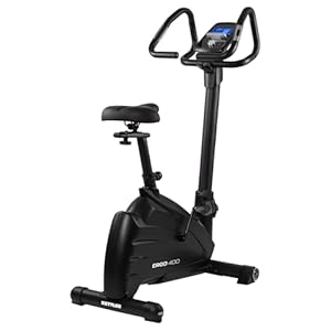 KETTLER Ergometer Ergo 400 – Heimtrainer mit präziser Wattsteuerung (10-350W) – Bluetooth für Kinomap & ZWIFT – 18 Programme – Belastbar bis 130 kg – Komfort-Sattel & Tiefeinstieg