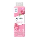 St Ives, Refreshing Body Wash, Rose Water and Aloe Vera, Gel de Baño Refrescante, Agua de Rosas y Aloe Vea, Extractos...
