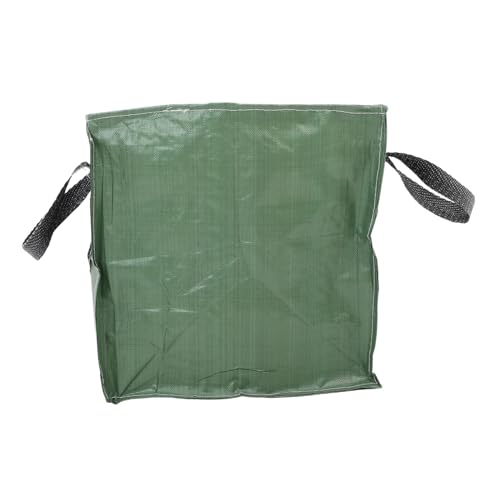 Toddmomy Bolsa de Jardín Reutilizable y Resistente Gran Capacidad para Recolección de Residuos de Jardín Caídas y Escombros de Base Cuadrada para Estabilidad