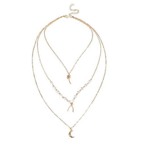 EverstoneMulti-Layer Necklace Personalized Vintage Durable Necklace for Women