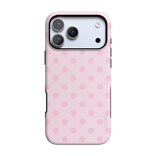 Casely iPhone 17 Pro Max Case | Spotted in SoHo | Pink Polka Dot | Bold Protective Design | Compatible with MagSafe