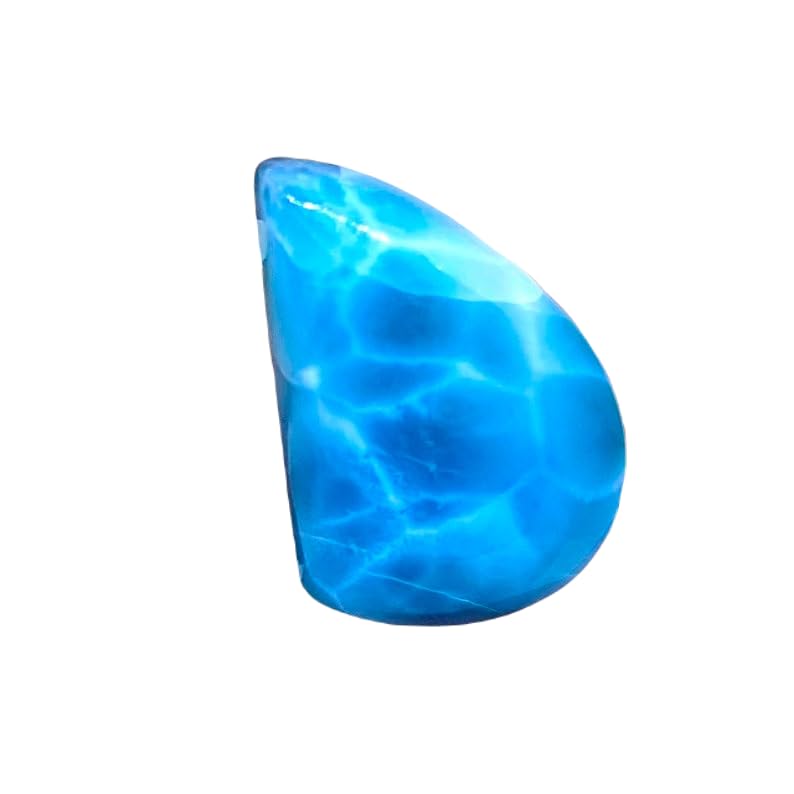 Larimar naturel cabochon 25x18x6mm gemme en vrac pour fabrication de bijoux DIY