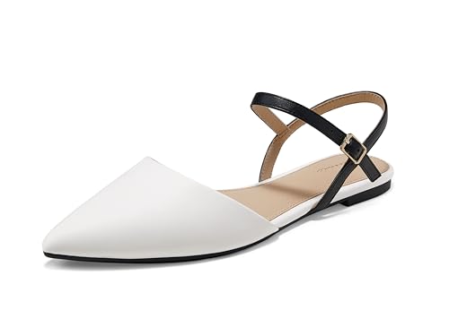 Arromic Women‘s Pointed Toe Slingback Flats Shoes for Work Office Casual Dress