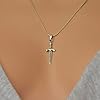 Sword Pendant Sterling Silver 925 Dagger Necklace Charm Minimalistic Unisex Handmade Jewelry #4