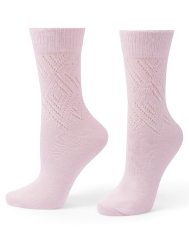 Image of HUE womens Crew Length Boot Socks, 2 Pair Pack