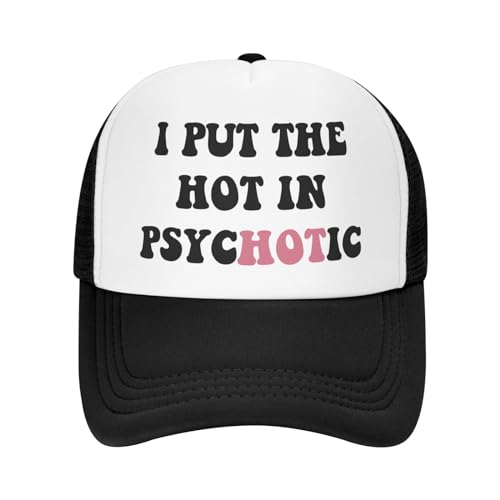 Image of You Find It Offensive? I Find It Funny Trucker Hats for Women Black Men Retro Trucker Black Hats for Men