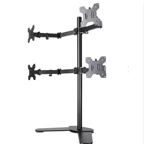 Support de télévision sur la table HYJYGM pour aménager un espace télétravail double écran