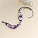 Oneress Lepidolite Asthma Bracelet, Crohn's Disease Fashionable Emergency Jewelry Stainless Steel Engraved Anxiety Relief Beaded Natural Stone YA5493 Lepidolite ASTHMA