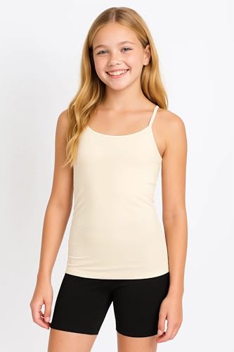 Image of Kurve Girl's Sleeveless Tank Top - Stretch Undershirts Cami Camisole, UV Protective Fabric, Rated UPF 50+ (Made in USA)