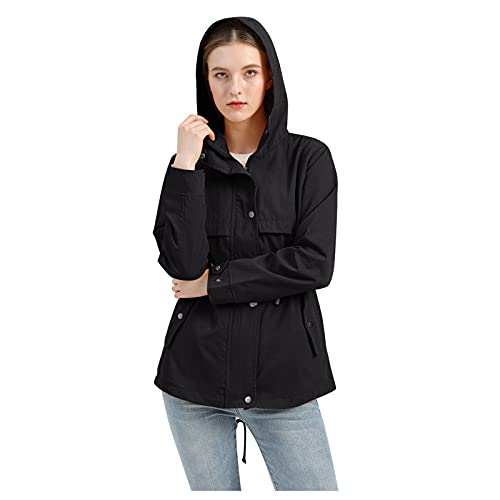 Veste de ski de fond zippée manches longues isolation thermique femme noir