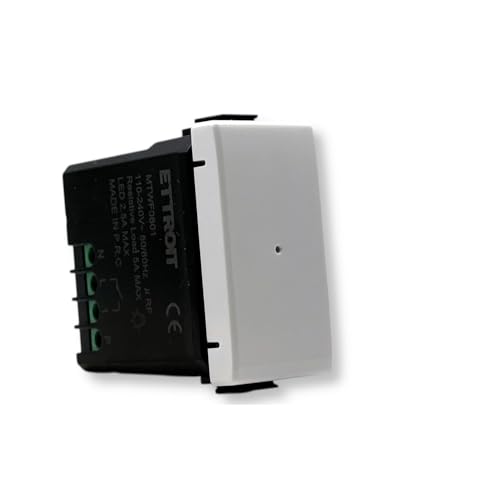 MODULO PULSANTE DEVIATORE CONNESSO SMART WIFI GESTIBILE DA APP 1P 240V BIANCO COMPATIBILE CON SERIE MATIX - ETTROIT