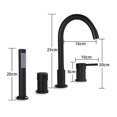 Robinet extractible pour baignoire encastrée de salle de bain - 6