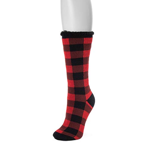MUK LUKS Women's Heat Retainer Thermal Socks - Red