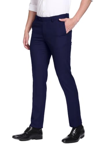 Image of Men's Slim Fit Formal Trousers | Office & Business Wear Pants For Men