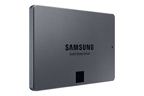 SAMSUNG Unidade de estado sólido interno 870 QVO 8 TB SATA 2,5 polegadas (SSD) (MZ-77Q8T0), preto