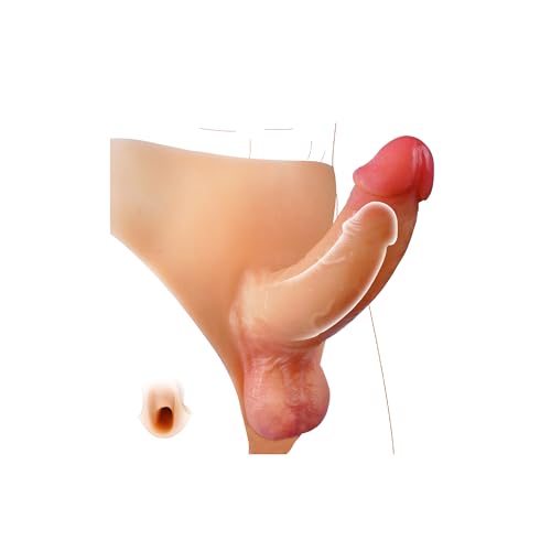 6.7 Strap on Penis Sleeve Realistic Hollow Dildo Panties for Men