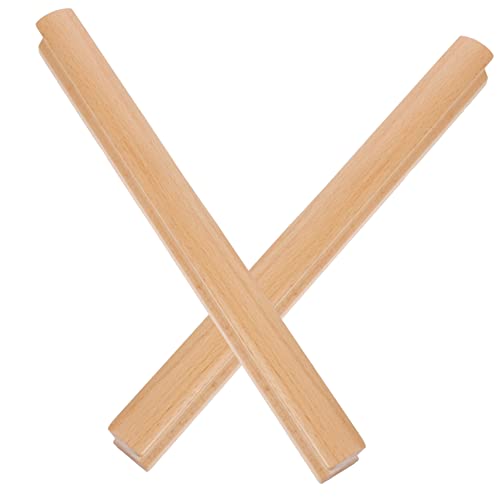 IWOWHERO Wooden Handles for Cabinets Drawers 2 Pack Easy to Install Smooth Rounded Edges Home Dec