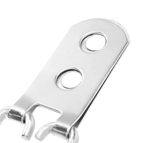 Image of 300 PCS Heavy Duty D Ring Hangers, Small D Ring Hook with Screw, Double Hole Picture Frame Hangers for Picture Hanging