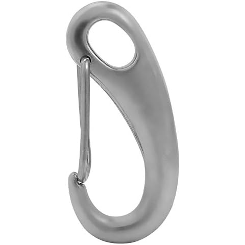Alomejor Stainless Steel Keychain Carabiner Cover