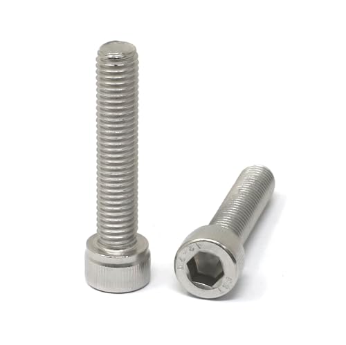 Image of iexcell 5 Pcs M10 x 50mm Thread Pitch 1.5 mm Stainless Steel 304 Hex Socket Head Cap Screws Bolts Kit