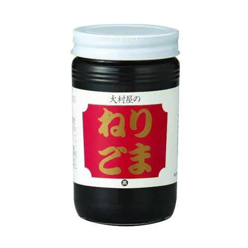 ねりごま 黒 170g×12瓶 大村屋 適度に焙煎し、少し粗めにすりつぶした香味豊かなペースト状のゴマ 胡麻和えにどうぞ