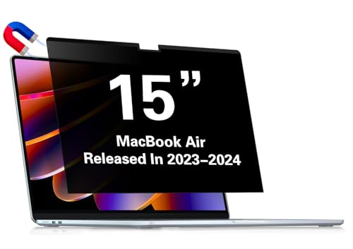 Filtro de luz azul y pantalla de privacidad para MacBook Air de 15 pulgadas M2 M3 protector A3114
