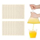 Nussmilchbeutel, 9 Stück, Passiertuch Feinmaschiges Filter mit Kordelzug Filterbeutel, Passiertuch...