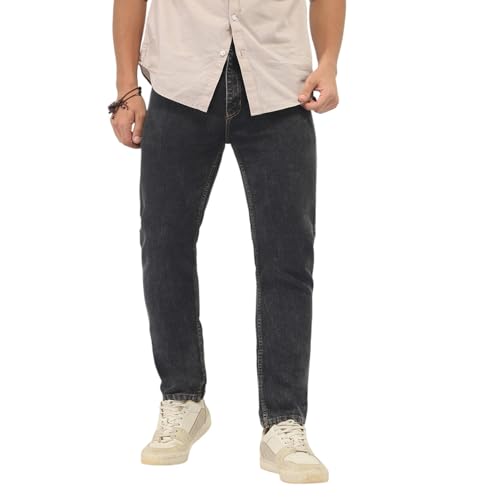 Image of Urbano Fashion Men's Slim Fit Washed Denim Jeans Stretchable