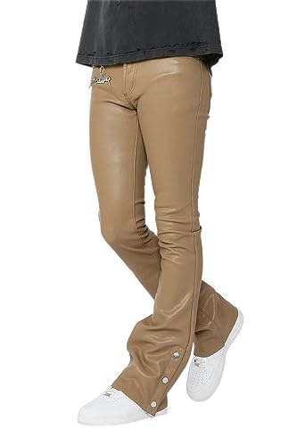 Men's Ennis PU Stacked Flare Jean - Main Image