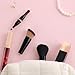 Travel Makeup Brushes with Case, 4 in 1 Makeup Brush Set, Foundation/Blush Brush, Eyeshadow Brush, Concealer Brush, Dual-Ended Makeup Brush Ideal for Foundation, Concealer, Eyeshadow