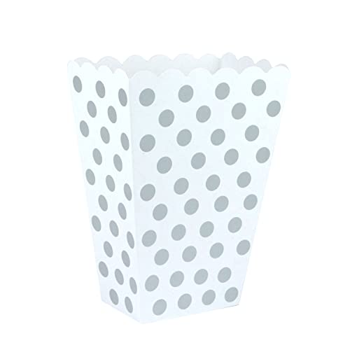 HD Novedad Retro Cajas de Palomitas de Maíz Paquete de 10 Contenedores s Rojos y Blancos para Noches de Cine, Cine, Fiestas de Cumpleaños y Fiestas de Pijamas ()