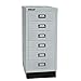 Produktbild BISLEY MultiDrawer, 29er Serie mit Sockel, DIN A4, 6 Schubladen, Metall, 645 Lichtgrau, 38 x 27.9 x 67 cm