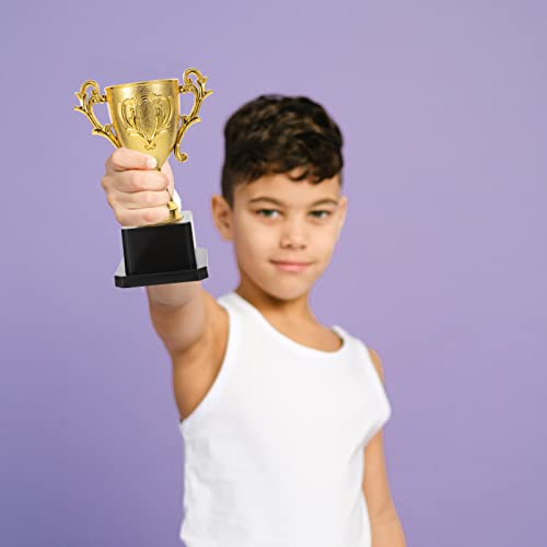 Homoyoyo Troféu de plástico de ouro para crianças, prêmios de prêmios do primeiro lugar troféu de le