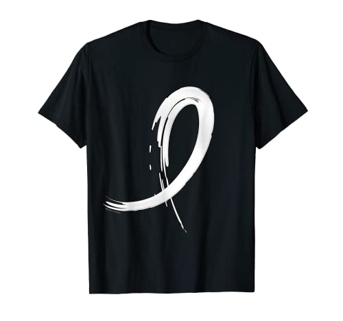 Cáncer de pulmón perla blanca graffiti cinta Camiseta