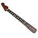 Premium Maple Guitar Neck for Fender Strat-Style Guitars, Canadian Maple with Rosewood Fingerboard, Adjustable Truss Rod, 22 Medium Jumbo Frets,Bone Nut