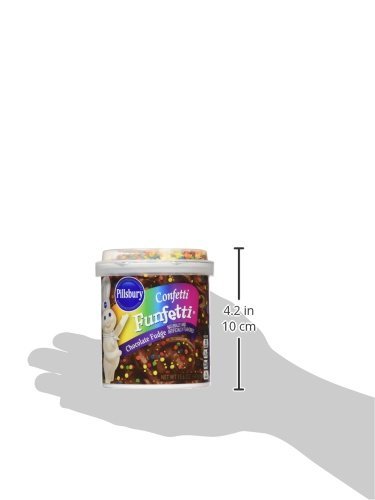 Pillsbury Chocolate Fudge Funfetti Frosting (Pack of 2) 15.6 oz Tubs