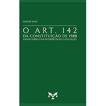 Capa do livro O Art. 142 da Constituição de 1988