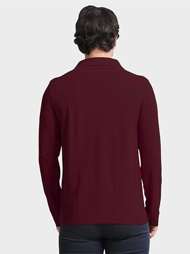 Image of STELLERS Men's Full Sleeve Polo T-Shirt | Feather Touch Feel | Odour Resistant | Wrinkle Free | Quick Dry | Stretchable | Lightweight | Anti-Static | UV Resistance | Anti-Microbial