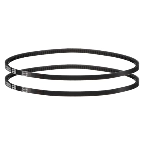 Image of AX36 Belt, Raw Edge Cogged Industrial Rubber EPDM V-Belt, Pack of 2 | 1 /2 inch(13mm) Width x 36 inch(914mm) Inside Circumference x 5 /16 inch(8mm) Height