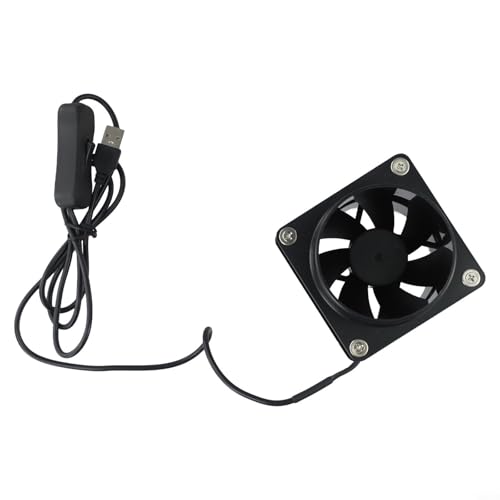 FUANA Ventilador de escape de humo de soldadura de velocidad ajustable, extractor de humos de soldadura USB, ventilador de escape ESD para circulación de aire, para cocinas, baños, oficina o taller
