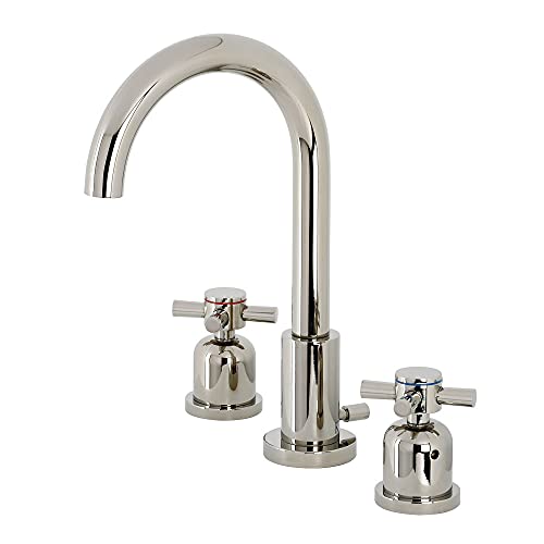 Fauceture FSC8929DX Concord Widespread Bathroom Faucet with Pop-Up Drain, Polished Nickel