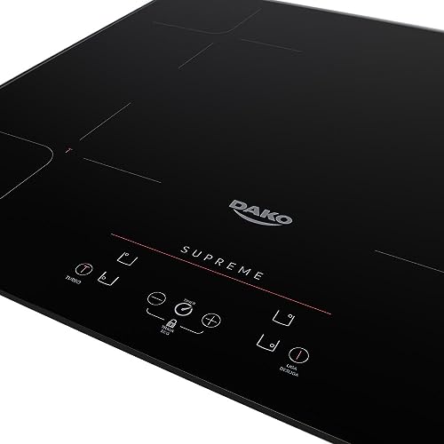 Cooktop de Indução 4 Bocas Preto com Trava de Segurança Dako Supreme 220v