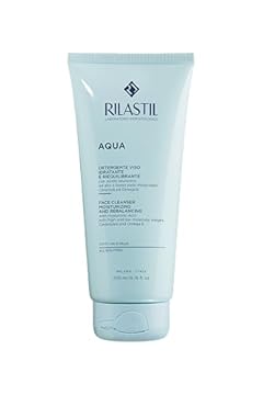 Rilastil Aqua Detergente Viso con Acido Ialuronico, Idratante e Riequilibrante, Adatto a Tutti i Tipi di Pelle, Confezione da 200ml