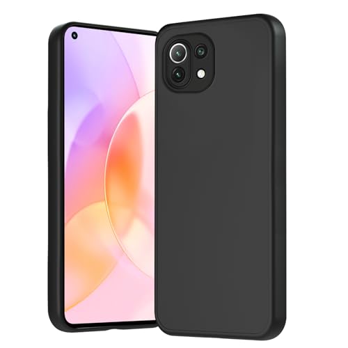 Agedate Dünn Hülle für Xiaomi Mi 11 Lite/Xiaomi 11 Lite 5G NE Antikratzer Upgraded Kameraschutz Anti-Schock Anti-Rutsch Schutzhülle Unterstützt kabelloses Laden Anti-Fingerabdruck Handyhülle