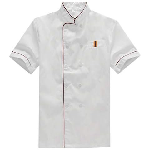 Cabilock Unisex Chef Coat with Pockets Cover