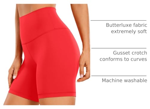 Image of CRZ YOGA Butterluxe Biker Shorts 6 inch | Extremely Soft, Gentle Compression, Yoga, High Waisted, for Women
