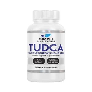 TUDCA 500mg per Serving | 60 Capsules (30 Day Supply) | Tauroursodeoxycholic Acid for Your Liver | Powerful Tudca Supplement