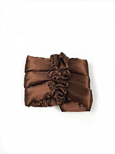 zalati Curling Headband Soft Foam Rod Heatless Sleeping Curl Ribbon Wave Tools Lazy Curlers Hair Styling Tool for Women - Coffee