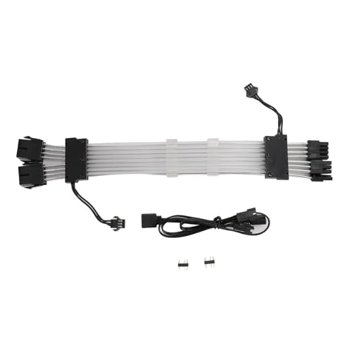 Cable de alimentación GPU para solucionar el desorden de cables cortos en chasis de PC negros